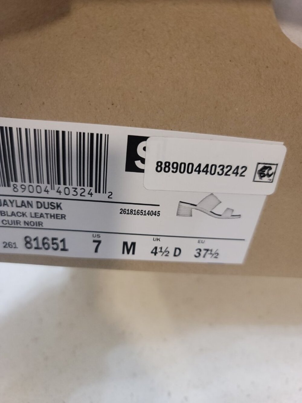 Clarks Collection Leather Heeled Sandals Jaylan Dusk Black 7 M New NIB - Picture 4 of 8